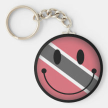 Trinidad and Tobago Smiley Keychains