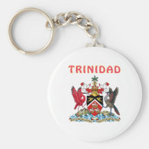 Trinidad Coat Of Arms Keychain