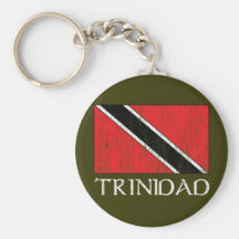 Trinidad Flag Key Chain