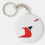 Trinidad Tobago Flag Map full size Keychain