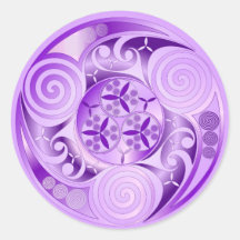 Trinity Corcra Round Stickers