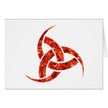 Triple Horn of Odin Greeting Cards