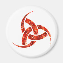 Triple Horn of Odin Refrigerator Magnet