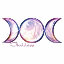 triple moon goddess iridescent pearl acrylic cut out