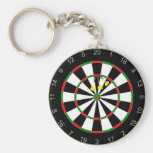 Triple Triple Twenty Dart Board Group Keychain