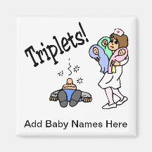 Triplets (Unisex) Refrigerator Magnet