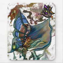 Trippy Butter Fly - Mousepad