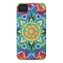 Trippy Mandala iPhone 4 Case-Mate Case
