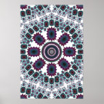 Trippy Poster: Abstract Radial Artwork