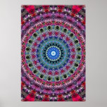 Trippy Poster: Psychedelic Radial Artwork