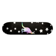 Trippy Space Kangaroo Skateboard