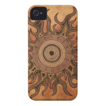 Trippy Sun iPhone 4 Case