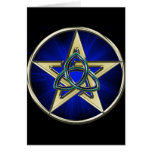 Triquetra Pentagram Card