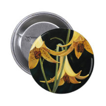 Trish Biddle Canada Lilly Pinback Buttons