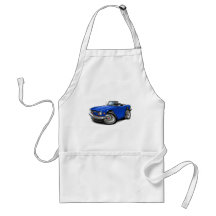 Triumph TR6 Blue Car Apron