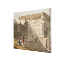 Triumphal Arch, Tripoli, plate 4 from 'A Narrative Stretched Canvas Prints
