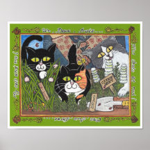 Trois Chats Print