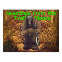 Troll Moors Greetings Postcards