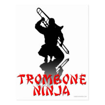 Trombone Ninja Post Cards