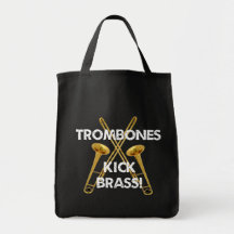 Trombones Kick Brass! Tote Bags