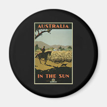 Trompf Australia In The Sun Fridge Magnet
