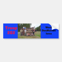 Troop 202, bumper stickers