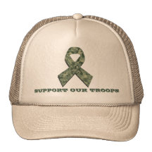 Troop Support Camouflage Ribbon Hat