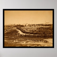 Troops Training for Battle 1864 Poster