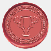 Trophy Sign Wax Seal Sticker
