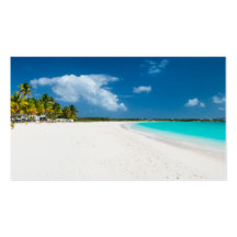Tropical beach business cards