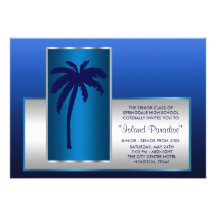 Tropical Beach Prom Invitations