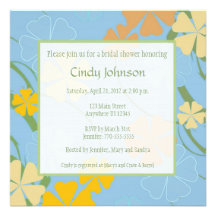 Tropical Bridal Shower Invitation - Custom Photo
