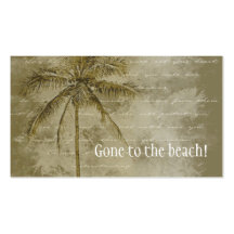 Tropical Change of Address Business Cards