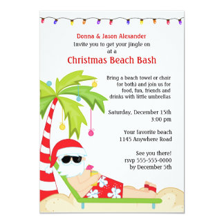 beach christmas cards invitations zazzle com au 5x7 christmas card