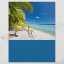Tropical coastline personalized flyer