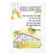Tropical Dream House Custom Announcement