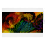 tropical feathers greeting card