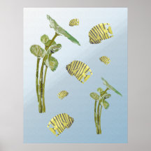 Tropical Fish and Sea Plants Poster