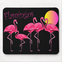 Tropical Flamingo Art Gifts Mousepad