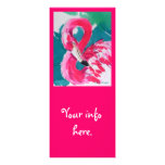 Tropical Flamingo Hot Pink Invite Card