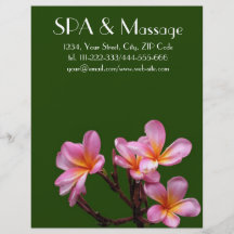 Tropical flower custom flyer