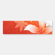 Tropical Flowers Bumper Sticker