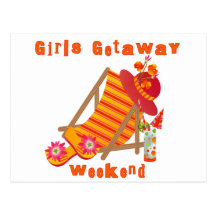 Tropical Girls Getaway Weekend Post Card