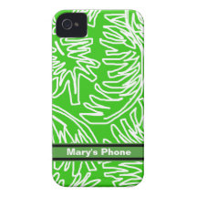 Tropical Green Case-Mate ID™ Apple 4/4S Cover iPhone 4 Case