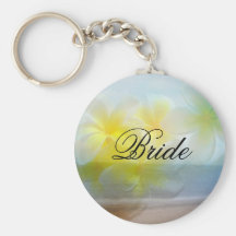 Tropical Haven Wedding Key Chain