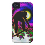 Tropical Hurricane Eye with Skateboarder iPhone 4 Covers
