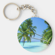 Tropical Palm Beach! Keychain