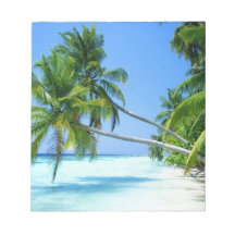 Tropical Palm Beach! Scratch Pads