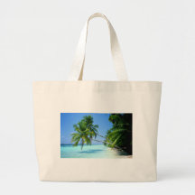 Tropical Palm Beach! Tote Bag