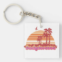 tropical palm trees hawaii bachelorette party key chains